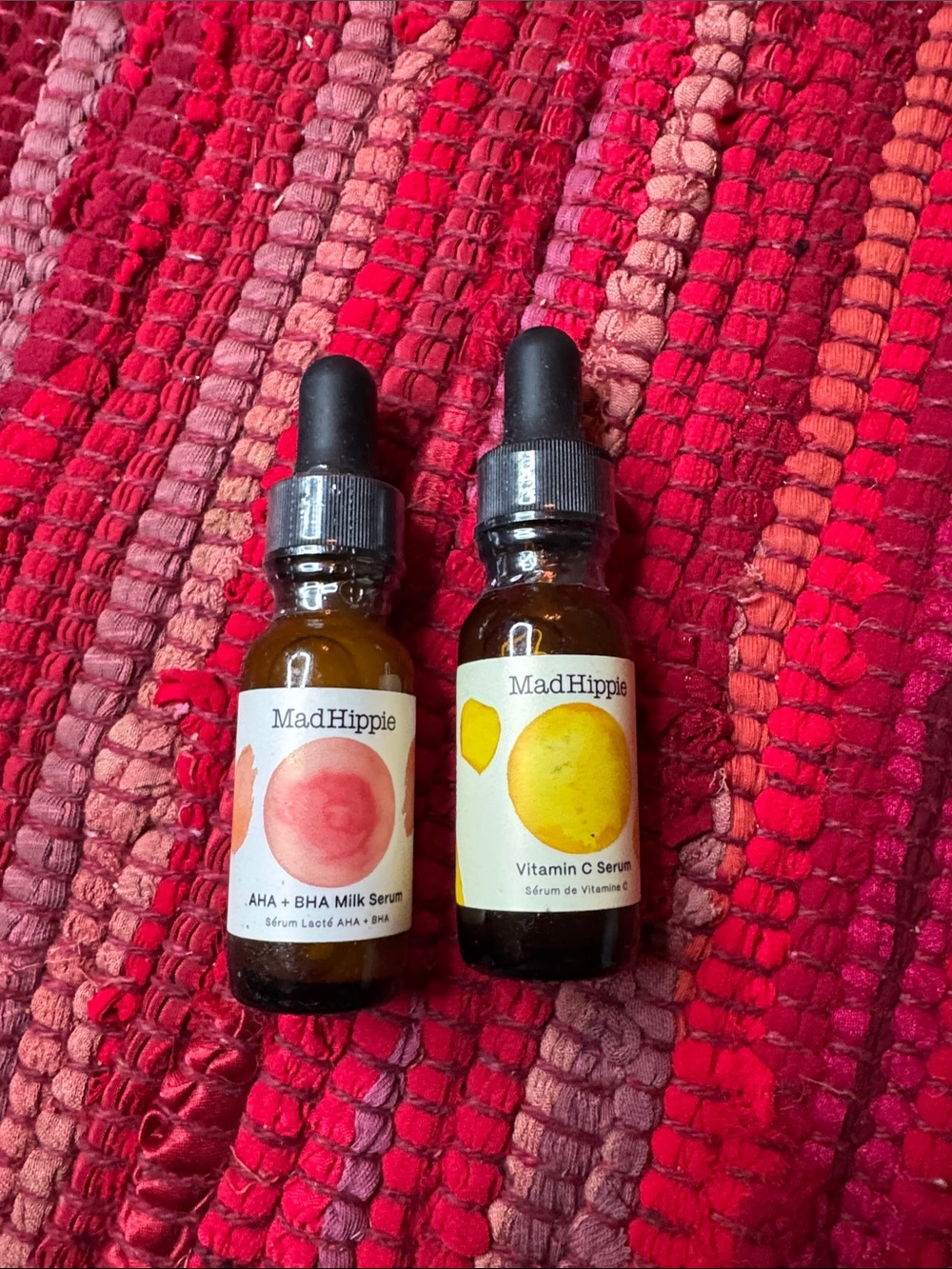 New nwt sealed Mad Hippie Vitamin C Serum & AHA + BHA Milk Serum Set - lot